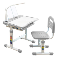 Ensemble de bureau et chaise ergonomique moderne en métal, réglable en hauteur, extensible, à fixation rapide, pour vente en gros