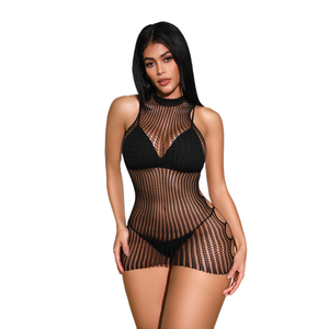 Lingerie <span class=keywords><strong>grande</strong></span> <span class=keywords><strong>taille</strong></span> en vrac filles bas de corps sans manches en nylon évider résille body pour les femmes vente en gros - Product Image 2