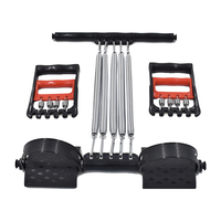 Extenseur de poitrine à ressort 5-en-1 avec pédale, appareil multifonctionnel d'exercice des doigts, équipement de fitness complet pour la maison