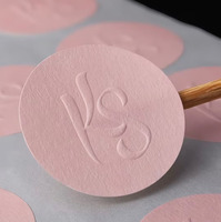 Autocollants personnalisés en papier texturé de forme irrégulière avec logo de marque en relief, étiquettes adhésives personnalisées, emballage de luxe, étiquettes mates