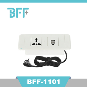 Máy tính để bàn điện Grommet 3 <span class=keywords><strong>inch</strong></span> Ổ cắm ổ cắm lõm <span class=keywords><strong>2</strong></span> AC Outlet & <span class=keywords><strong>2</strong></span> USB cho nhà bếp Countertop - Product Image 2