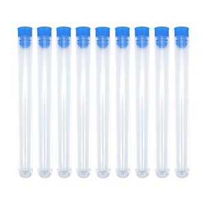 Tube à essai cylindrique en plastique Lab Ps Pp 12 mm 12x100 avec bouchon pour usage en laboratoire - Product Image 3