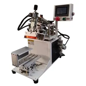 Máquina de impresión de pantalla semiautomática, mini máquina de impresión de pantalla de brazo oblicuo pequeño de escritorio, multicolor