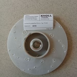 ใบพัดพลาสติก KNOLL 4319 TG40 ขนาด 152 มม. แบบโค้ง สำหรับปั๊มแรงเหวี่ยงอุตสาหกรรม - Product Image 1