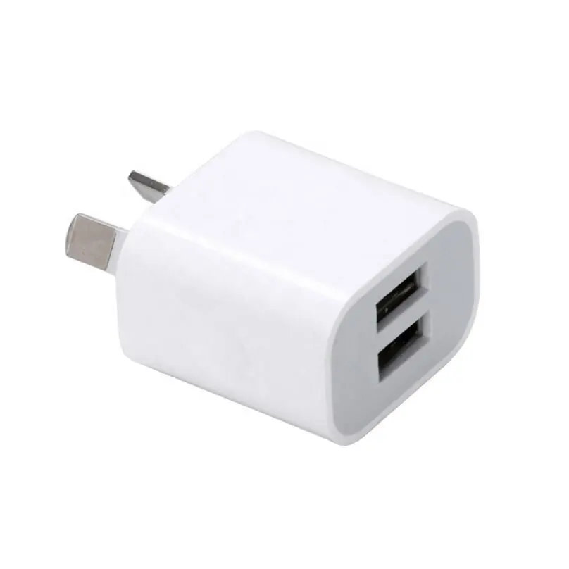 Adaptador de corriente USB de interfaz dual de 10W 5V 2A Australia Nueva Zelanda AU enchufe cargador de pared para iPhone para teléfono inteligente Samsung