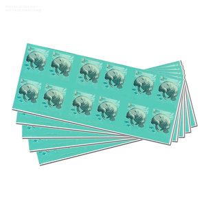 Etiquetas <span class=keywords><strong>Postales</strong></span> de Correo de EE. UU. con Diseño Conmemorativo Antiguo de la Bandera 2024, Tema Salva Manatís, <span class=keywords><strong>Sellos</strong></span> de Correo Económicos de Países y Estados - Product Image 4