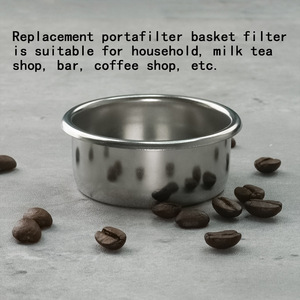 ตัวกรองกาแฟสแตนเลส 54 มม. ใช้ซ้ำได้สำหรับสองคน - Product Image 4