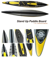 Planche de paddle gonflable personnalisée en usine, OEM/ODM disponible, planche de SUP de course F-HH pour sports nautiques, surf et longue distance
