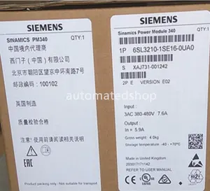 Onduleur Siemens S120 PM340, puissance 2,2 kw, neuf
