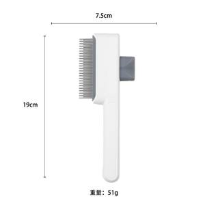 Pettine per Peli di Animali Domestici in ABS e Acciaio Inox, Rimozione Peli con Un Solo Pulsante, Autopulente a Forma di Ago - Product Image 6