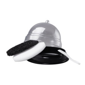 Mini caja de plástico transparente con tapa para almacenar y exhibir jabón cristalino - Product Image 2