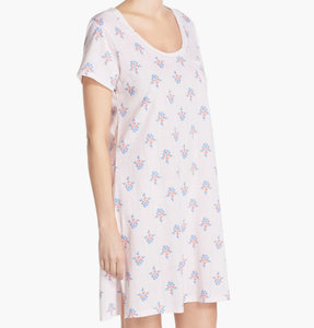 Camisones de Algodón Orgánico de Manga Corta para Mujer, Camiseta de <span class=keywords><strong>Dormir</strong></span> de Verano, Pijama Ecológico - Product Image 2