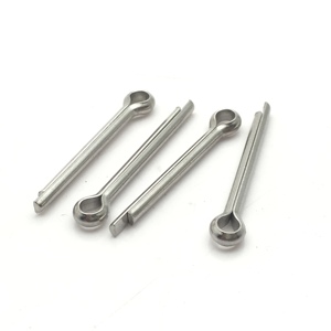 สลักล็อคแบบแยกส่วน DIN94 <span class=keywords><strong>ISO1234</strong></span> ชุบสังกะสี เหล็กกล้าคาร์บอน  หมุดล็อคแบบแยกส่วน หมุดล็อคแบบ Clevis หมุดย้ำ - Product Image 4