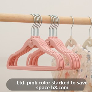 Cintre en plastique à crochets pour enfants avec finition floquée douce antidérapante et sans trace, support de rangement polyvalent pour vêtements secs et mouillés pour <span class=keywords><strong>les</strong></span> tout-<span class=keywords><strong>petits</strong></span> - Product Image 4