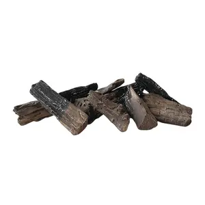 Ceramic Gas Logs For Gas Fireplace Heater Firepit