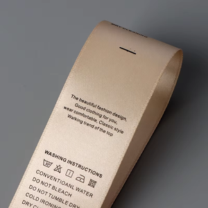 Etiquetas de Cuidado de Lavado Personalizadas, Cinta Impresa para Etiquetas de Lavado de Ropa, Rollos Suaves para Accesorios de Prendas - Product Image 2