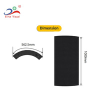 Pantalla LED Flexible a Todo Color para Exteriores P2.976 P3.91 P4.81 P6.25, Pantalla LED Curva Flexible P7.81 P10.42, Panel LED de Alta Frecuencia de Actualización