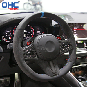 Volante Ohc Motors Serie F, Actualización de Modelo Antiguo a Nuevo para <span class=keywords><strong>BMW</strong></span> Serie <span class=keywords><strong>G</strong></span> M5 <span class=keywords><strong>M8</strong></span>, Volante de Fibra de Carbono y Gamuza - Product Image 6