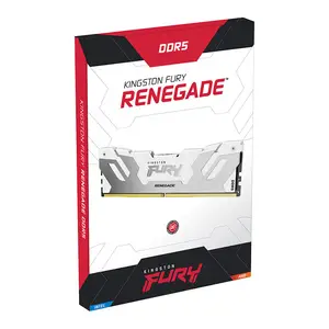 Ram Ddr5 Kingston Fury Renegade blanc Memoria 16 go 32 go 6000mhz bête 288pin pour ordinateur de bureau mémoire Ram