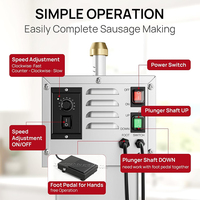 Machine à saucisses pour hot-dogs, machine à farcir la viande, utilisation domestique, remplisseur de saucisses de jambon et de poisson, machine à fabriquer des saucisses automatique