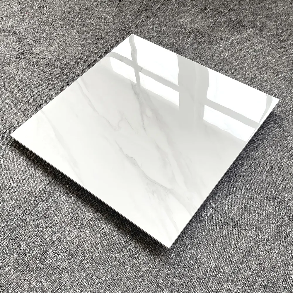 Супер полированная глазурованная фарфоровая плитка с мраморной текстурой для гостиной