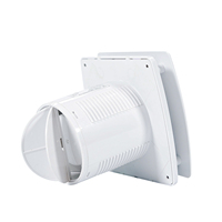 220V 6 pouces 150mm Logo personnalisé marque mural Air Ventilation salle de bain extracteur minuterie flux Axial petit ventilateur d'extraction