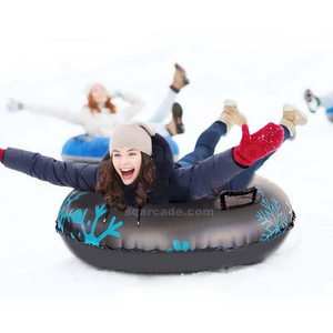 Tube de neige <span class=keywords><strong>gonflable</strong></span> en PVC épaissi pour enfants et adultes Sport d'hiver en plein air toboggan arc-en-ciel résistant au froid pour <span class=keywords><strong>luge</strong></span> à neige - Product Image 2