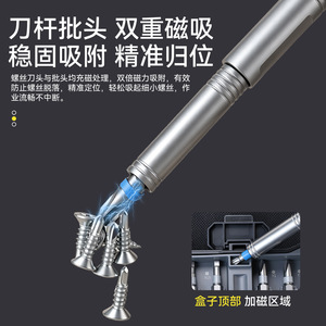 Dual Position Ratchet <b>Screwdriver</b> <b>Set</b> 40-60 Pcs Magnetic Alloy Steel For Furniture Repair Diy Tools - Product Image 5