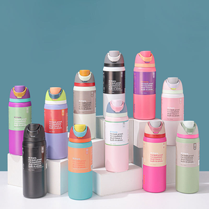 Botella de Agua Deportiva Termo Aislada de Acero Inoxidable Personalizada Owaal 2025 con Diseño de Logo, Libre de BPA, Doble Boquilla, Tapa y Popote - Product Image 6