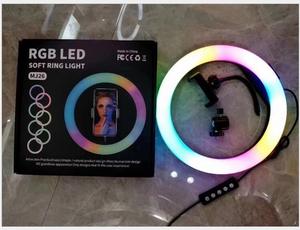 LED RGB anello luce 38cm 16 pollici RGB fotografia colorata LED per riprese dal vivo Video Studio di trucco - Product Image 4