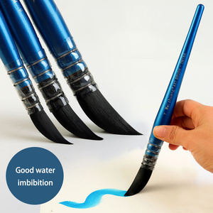 Master Art Professional <span class=keywords><strong>Pinceau</strong></span> à cheveux en nylon sans distorsion avec manche en bois bleu 7 tailles pour la <span class=keywords><strong>peinture</strong></span> aquarelle - Product Image 3