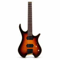 Guitare D-330 sans tête 6 cordes 24 frettes compacte avec micros H-H Corps Okoume Pont de réglage pour guitaristes nomades Sunburst