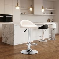 Sgabello da Bar Moderno e Semplice, Regolabile in Altezza, con Schienale Girevole, Personalizzabile, Struttura in Metallo - Uso Commerciale per Hotel, Sala da Pranzo, Soggiorno