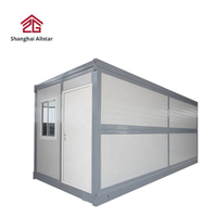 Conteneur pliable en acier portable pour hébergement et bureaux temporaires sur chantier, relocalisation pratique pour une séjour confortable