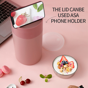 Lekfre Contenitore per <span class=keywords><strong>Pranzo</strong></span> <span class=keywords><strong>in</strong></span> Acciaio Inox dal Design Moderno, Scaldavivande Isolato e Conservatore di Freschezza per <span class=keywords><strong>Ufficio</strong></span> - Product Image 4