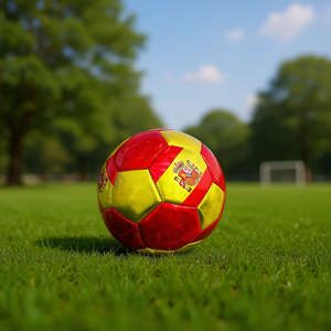 Ballon de football américain drapeau espagnol rouge et jaune, 60 pièces par boîte - Product Image 2