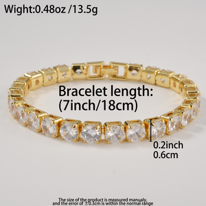 Zeadear secure snap lock wholesale custom <b>copper</b> cubic zirconia tennis women fashion premium glamorous 18k gold plated <b>bracelet</b> - Product Image 6