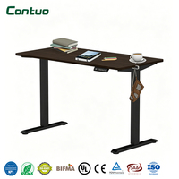 Mécanisme de levage électrique à moteur unique à 2 niveaux pour tables réglables en hauteur, cadre de bureau ergonomique pour bureau debout