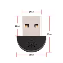 Micrófono USB 2,0, Mini micrófono USB estéreo omnidireccional portátil para ordenador portátil, PC, <span class=keywords><strong>chat</strong></span>, reunión en línea para MSN/<span class=keywords><strong>Skype</strong></span> - Product Image 6