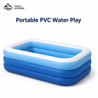 Piscine gonflable rectangulaire en PVC YUNJU OUTDOOR, épaissie, pour la famille, intérieur/extérieur
