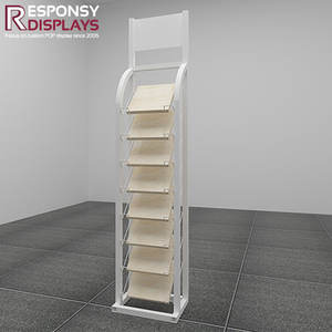 Soporte de estante de exhibición de bloque de trabajo de molino de piso de metal al por menor para producto para escaparate - Product Image 3