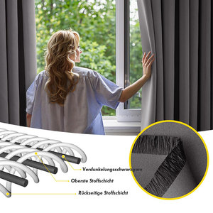 ARODDY Tenda Oscurante Moderna in Poliestere con Riduzione del Rumore, 62"L*52"W *2 Pannelli, per Camera da Letto, 13 Anni di Esperienza nell'Esportazione - Product Image 5