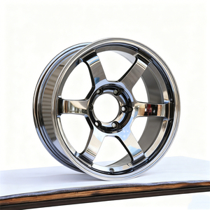Jante de voiture forgée en alliage d'aluminium, chromée, à 5 ou 6 branches, à déport profond, 14 <span class=keywords><strong>15</strong></span> 16 17 18 19 20 21 22 26 pouces, 5X114.3 5X120 5X112 - Product Image 2