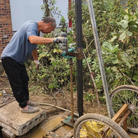 Foreuse portative compacte pour puits d'eau de 60 m de profondeur avec accessoires de forage à vendre