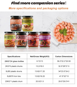 Camill nhà máy bán buôn 280g Sriracha Ớt Tỏi nước sốt thực phẩm ngâm lạnh mix marinades khỏe mạnh hương liệu dán Tương Ớt - Product Image 6