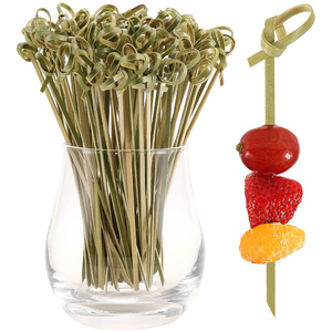 Brochetas de Bambú Ecológicas de Diseño Ligero con Acabado Natural, Aptas para Contacto con Alimentos, para Muestras de Alimentos de Lujo - Product Image 4