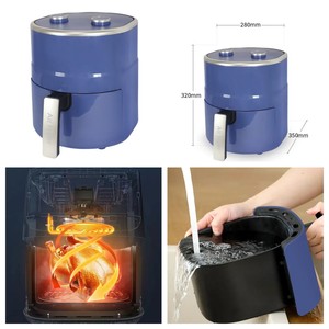 Friteuse à air électrique 6l avec bouton de contrôle de température réglable, vente en gros - Product Image 5