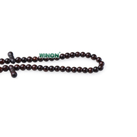 Perles de prière musulmanes Misbaha islamiques, 5 mm, 99 perles, graines de Kuka brun foncé, perles de Dhikr, cadeau du Ramadan et de l'Aïd, fourni directement par l'usine Winon
