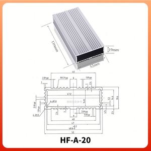 Hongfa Shunda HF-A-20 OEM Custom Anodized Aluminum Alloy Control Box IP54 Rated Outdoor Use Silver Color <b>Enclosures</b> Electronics - Product Image 2