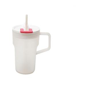 Rts biểu tượng tùy chỉnh 680ml 24oz Frosted nhựa như cốc với xử lý và <span class=keywords><strong>2</strong></span> trong <span class=keywords><strong>1</strong></span> uống màu nắp nhựa - Product Image 6